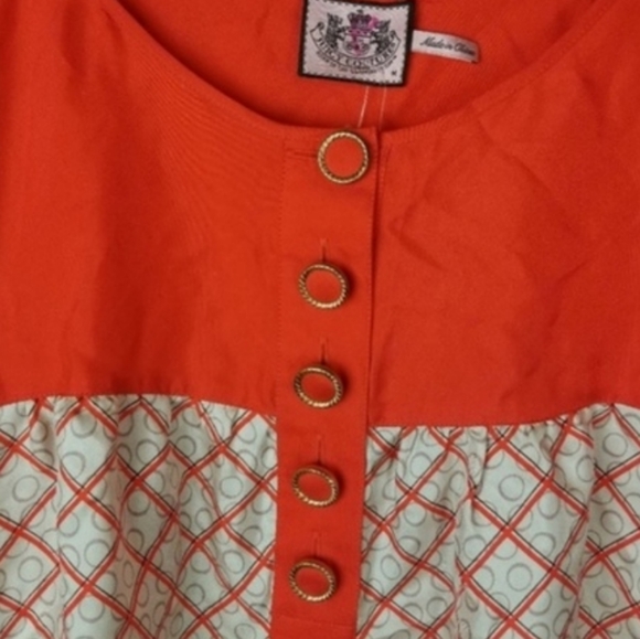 Juicy Couture Silk Top Orange - Picture 4 of 7